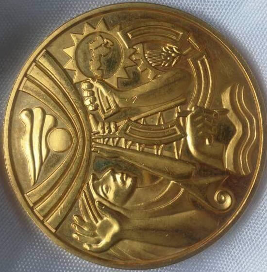 Can-Anybody-Identify-These-Coins-From-Iraq?-Id:-1968-Proof-Gold-Medal